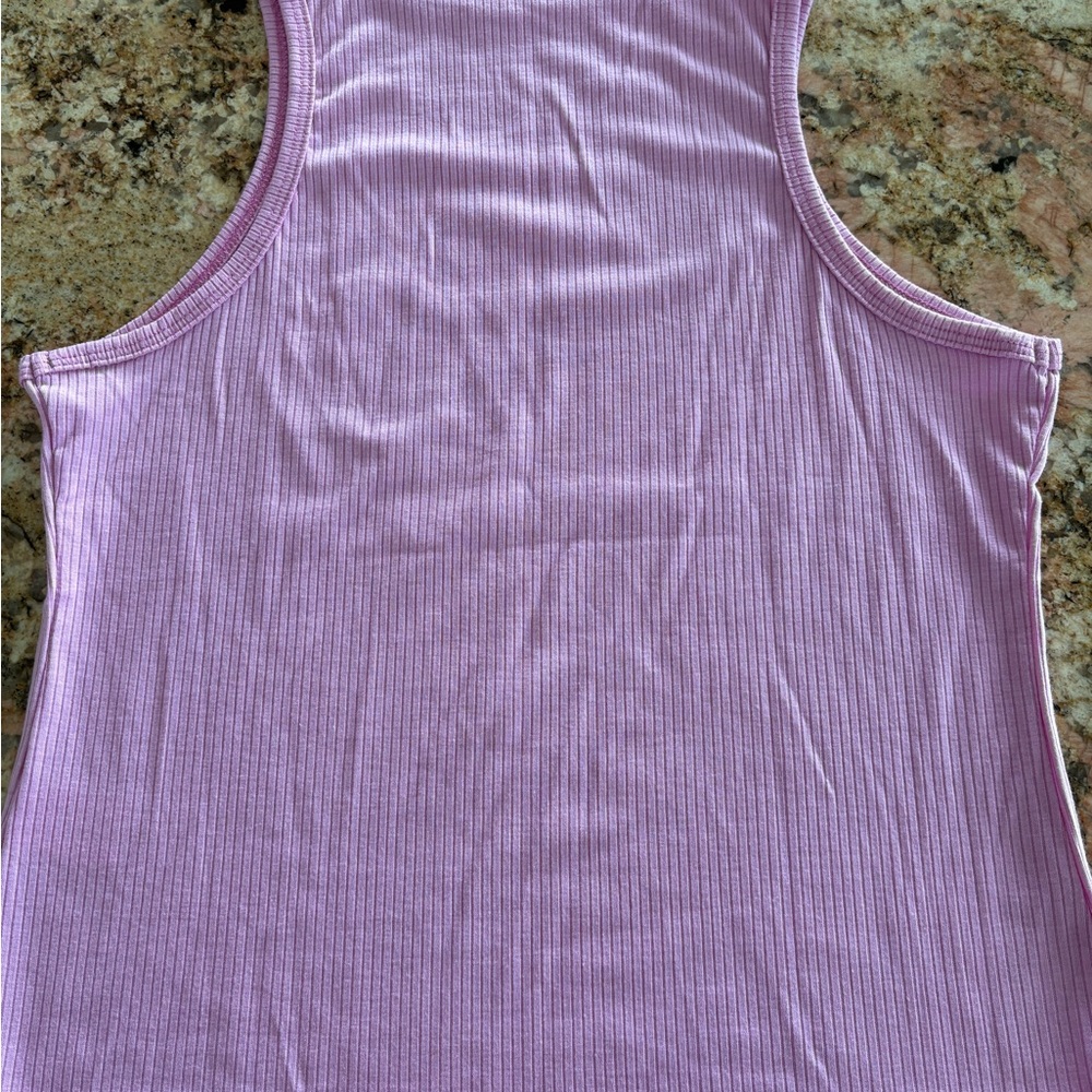 Abound Lilac Ribbed Tank Top - Picture 5 of 6